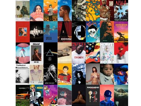 a collage of various album covers and images