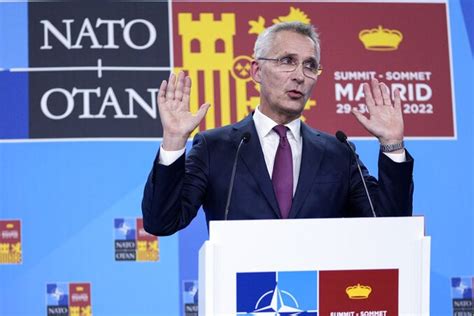 Foto Stoltenberg Saatnya Sambut Finlandia Dan Swedia Jadi Anggota NATO