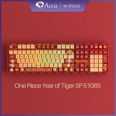 Akko One Piece Year Of Tiger SP 5108S Wired Hot Swappable Mechanical