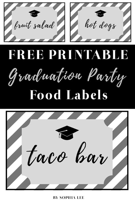 Grad Party Printables