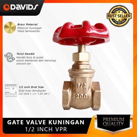 Jual Stop Kran Keran Kuningan Gate Valve Tanam Ball Drat Dalam Putar