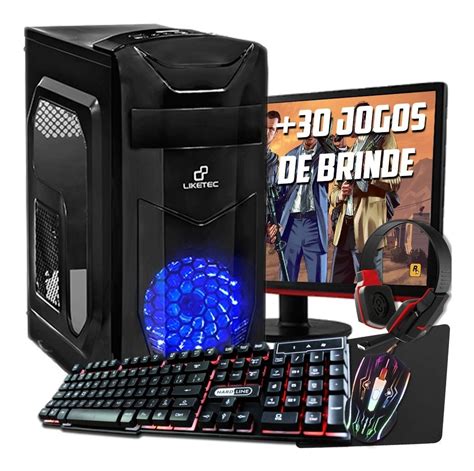 Pc Gamer Completo Barato Gb Tela Roda Tudo Mercado Livre