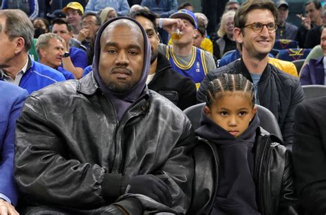 Kanye West Takes Son Saint To Nba Game Billboard