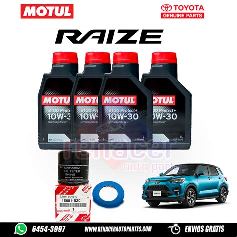 Kit Raize Filtro De Aceite Genuino Toyota Quartos W Motul