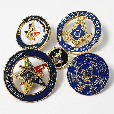 Spot Masonic Metal Badge Mason Masonic Zinc Alloy Paint Dripping Enamel
