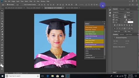 How To Create Passport Size Photo As In Studio One Click Youtube