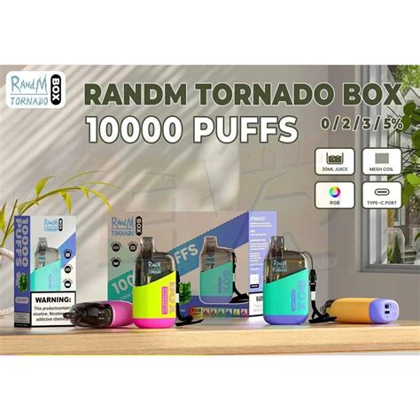 Disposable Pod Randm Tornado Box Disposable Puffs Nic