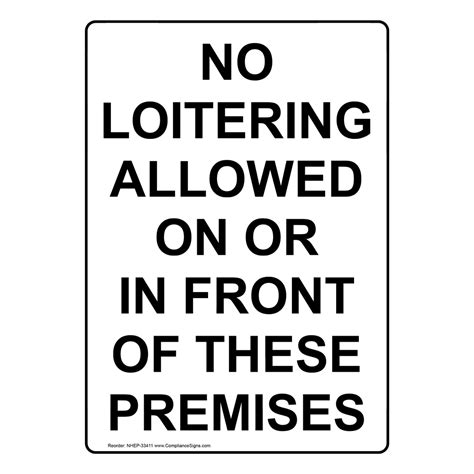 No Loitering Signs Printable Hot Sex Picture