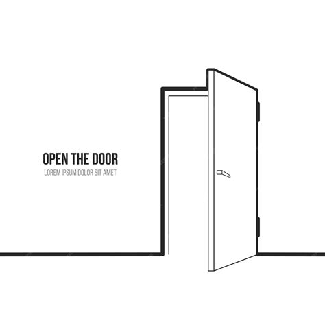 Open Door Vector