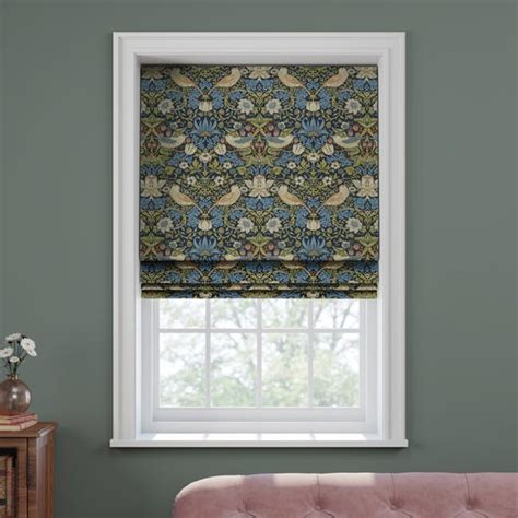 William Morris Strawberry Thief Made To Measure Roman Blind Dunelm