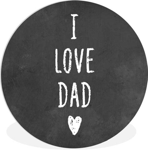 WallCircle Wandcirkel Muurcirkel Binnen Quotes I Love Dad