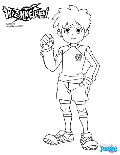 Coloriage Nintendo Inazuma Eleven dessin gratuit à imprimer