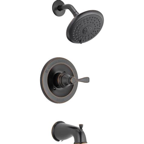 Delta Porter Single Handle 3 Spray Tub And Shower Faucet In Oil Rubbed