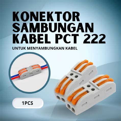 Jual Terminal Penyambung Kabel Listrik Pin Wire Cable Connector Pct