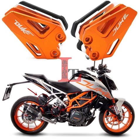 台灣現貨適用ktm Duke390 Duke250新款改裝前後腳踏翅側翼防摔保護裝飾蓋 露天市集 全台最大的網路購物市集