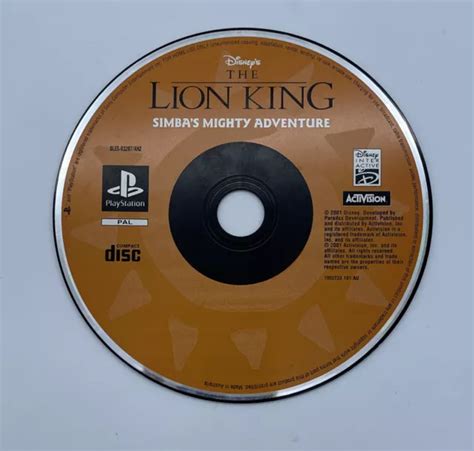 DISNEY S THE LION King Simba S Mighty Adventure PS1 PAL Disneys