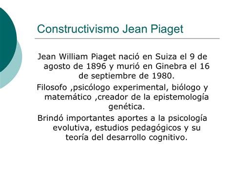 Jean Piaget Constructivismo Genetico On Sale Ladorrego Ar