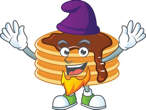 Chocolate cream pancake Cartoon character 20847020 Vector Art at Vecteezy