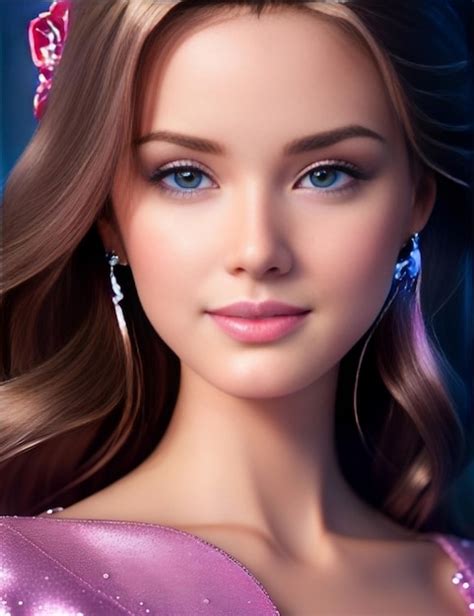 Premium Ai Image Beautiful Barbie Glamorous Realistic And Perfect