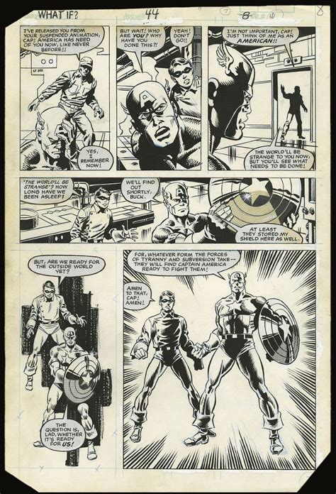 What If Captain America Art By Sal Buscema Revival Page Comic Art