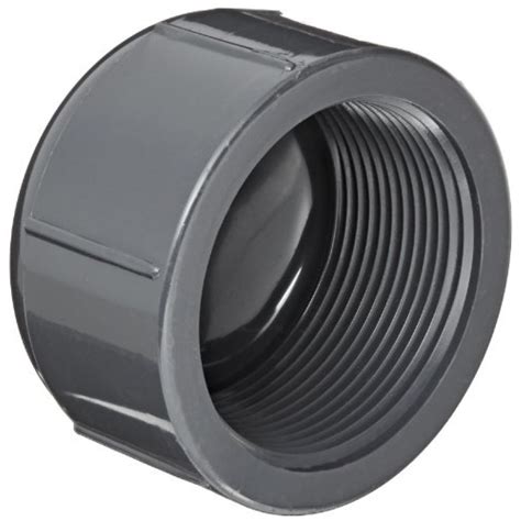 Spears 848 Series Pvc Pipe Fitting Cap Schedule 80 1 2 Npt Female