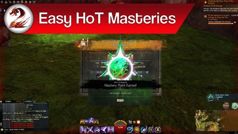 Guild Wars 2 Easiest Heart Of Thorns Mastery Points To Get And Easy Gold Adventures Youtube