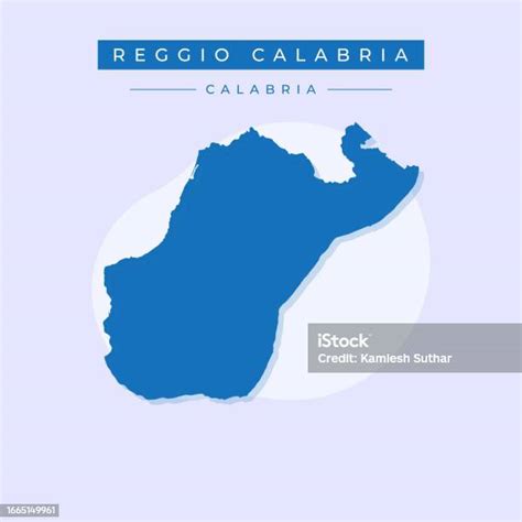 Vector Illustration Vector Of Reggio Calabria Map Italy Stock Illustration Download Image Now