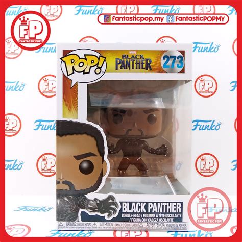 Ready Stock Funko Pop Marvel Black Panther Black Panther 273