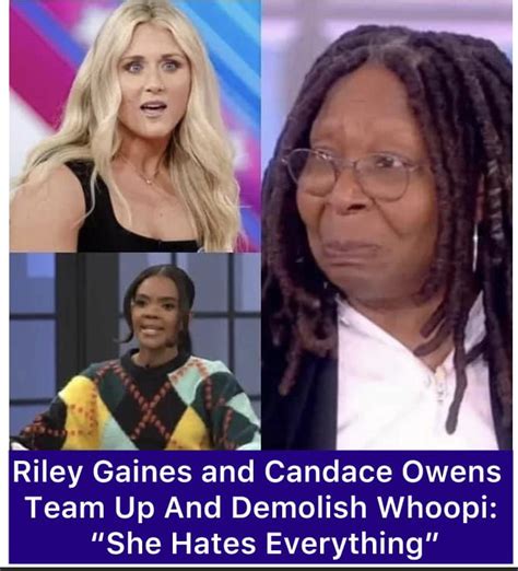 Riley Gaines and Candace Owens Team Up And Demolish Whoopi Goldberg ...