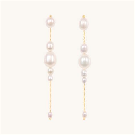 Pearl Palazzo Earrings Pair Catbird