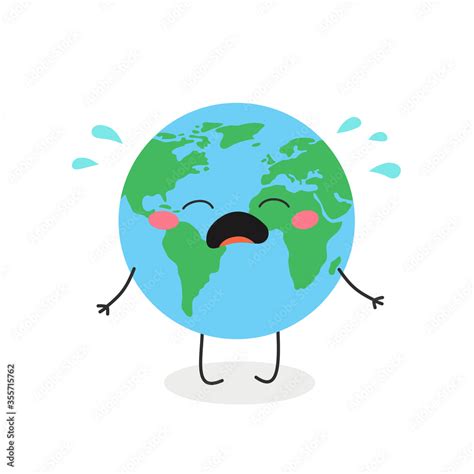 Animated Earth Crying