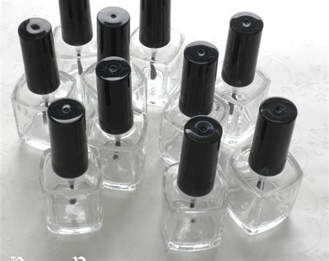 8 Empty Nail Polish Bottles New Unused Ready For Your Handmade Product