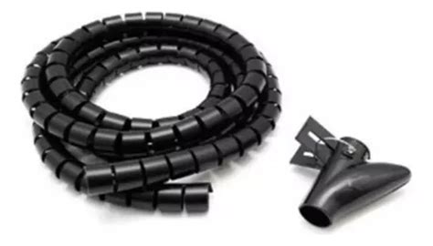 Organizador De Cable Espiral 2m 17mm Color Negro MercadoLibre