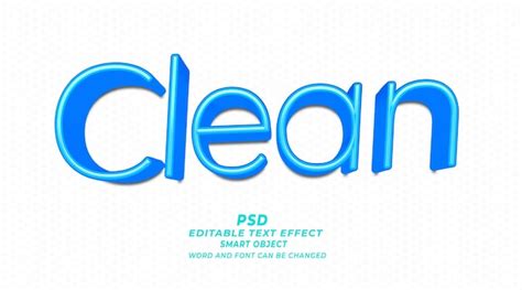 Premium Psd Clear 3d Editable Text Effect Photoshop Psd Template