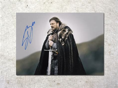 signed Sean Bean Game of Thrones autographed original photo 7 inches free shipping 092017C-in ...