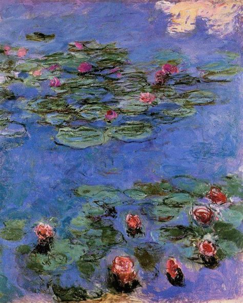 1914 1917 Les Nénuphars rouges de CLAUDE MONET Monet