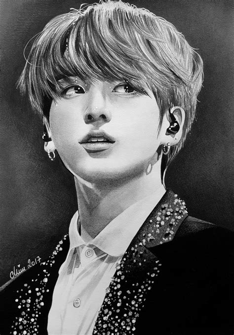 Free Jungkook Sketch Drawing With Pencil Sketch Art And Drawing Images