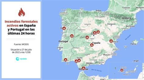 Mapa De Los Incendios Forestales Hoy En Espa A Registrados Por La Nasa