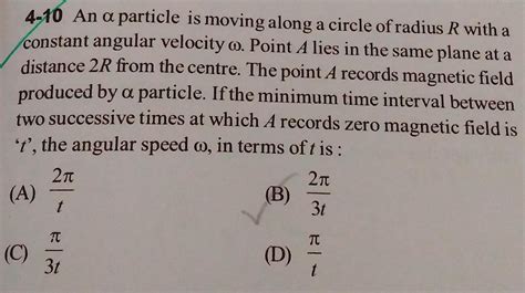 Answered 4 10 An A Particle Is Moving Along A Circle Of Radius R With Kunduz