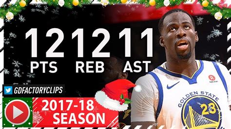 Draymond Green Triple Double Full Xmas Highlights Vs Cavaliers 201712