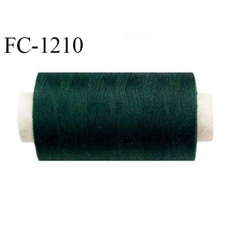 Bobine 1000 M Fil Polyester Fil N80 Couleur Vert Bouteille Longueur Du