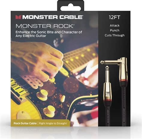 Monster 600541 00 Prolink Rock 1 4 Instrument Cable 12 Ft Reverb