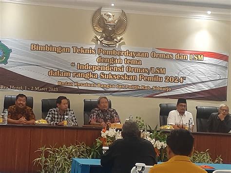 Sukseskan Pemilu 2024 Yang Aman Dan Kondusif Bakesbangpol Gelar Bimtek