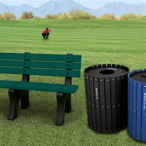 Two-Stream Recycling & Waste Barrel with Hinged Doors | Recycle Away