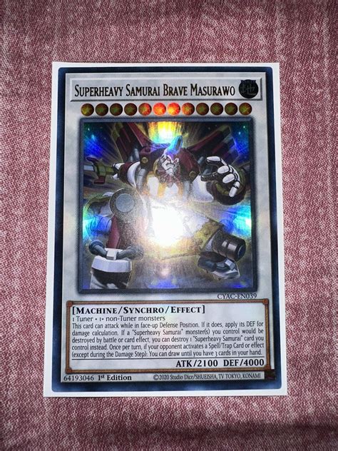 Yu Gi Oh Cyac En039 Superheavy Samurai Brave Masurawo 1st Edition