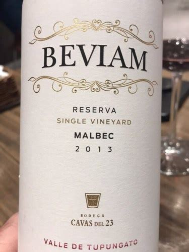 Cavas Del Beviam Reserva Single Vineyard Malbec Vivino Us