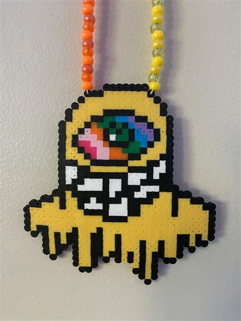 Subtronics Cyclops Perler Necklace Perler Beads Festival Etsy