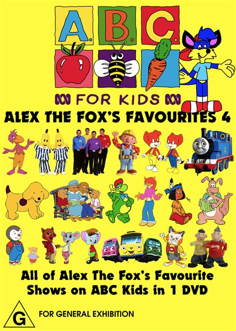 abc  kids alex  foxs favourites   dvds fandom