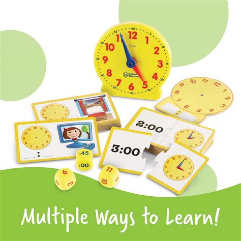 Buy Learning Resources Time Activity Set 41 Pieces Ages 5 Teaching