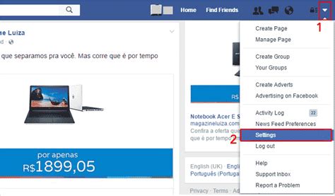 Como Mudar O Idioma De Sua Conta Do Facebook Tecwhite